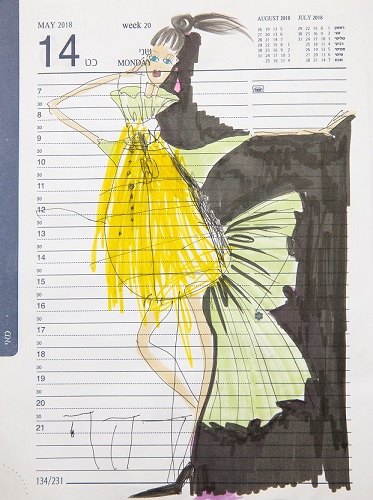 MYARTJOURNAL# איורי אופנה של מימי זיו